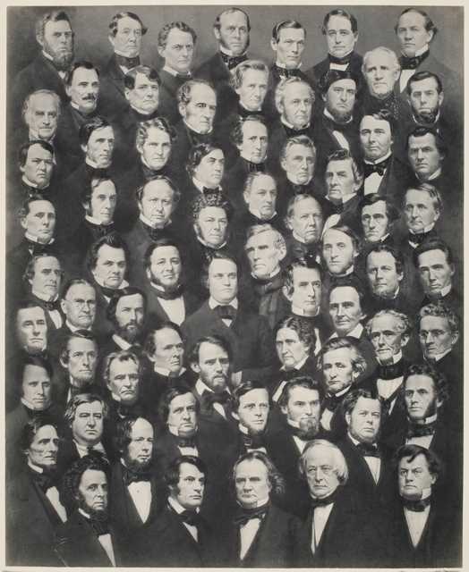 US Senate collage, 1860