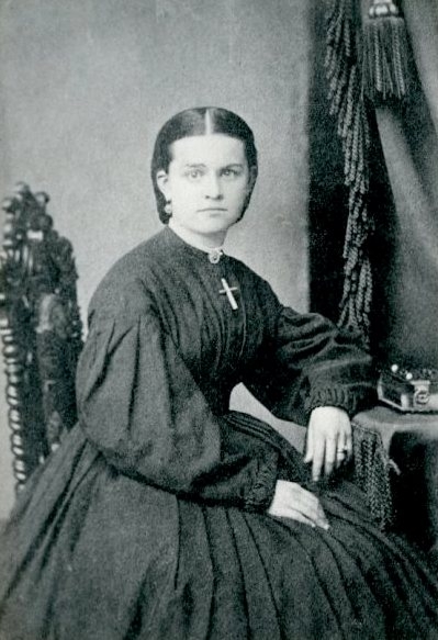 Black and white photograph of Mary T. Hill, c.1864–1867.