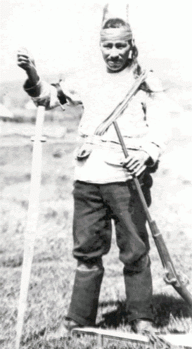 Black and white photograph of John Beargrease.