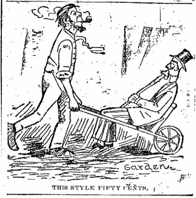 Black and white scan of "This style fifty cents." Minneapolis Journal, April 12, 1889. 