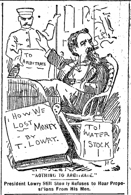 Black and white scan of "Nothing to arbitrate."  Minneapolis Journal, April 13, 1889. 