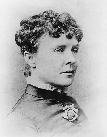 Black and white photograph of Rose Cleveland, ca. 1885.