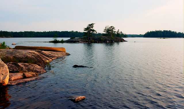 Color image of Iron Lake, Boundary Waters Canoe Area Wilderness, 2012.