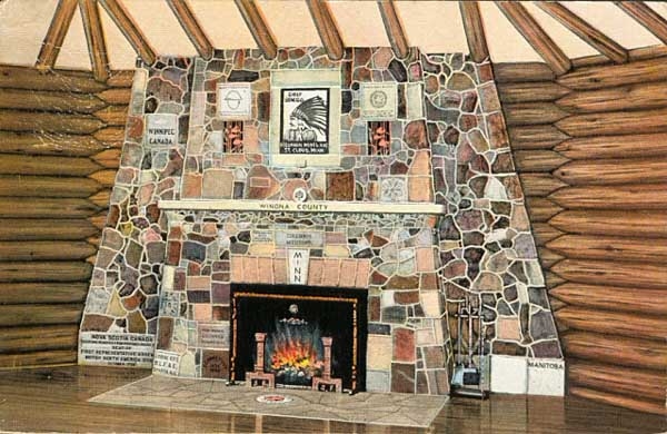 Photograph of The Fireplace of States, Bemidji Tourist Information Center