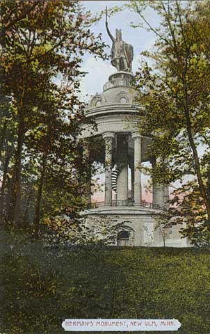 Hermann Monument colorized postcard, ca. 1910.