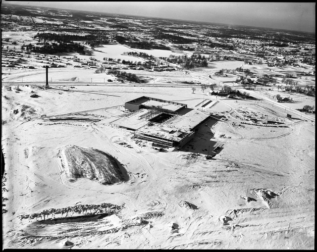 Aerial, Southdale under construction, Edina.