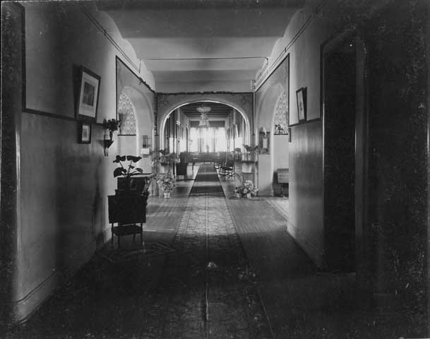 Corridor inside St. Peter State Hospital, ca. 1910