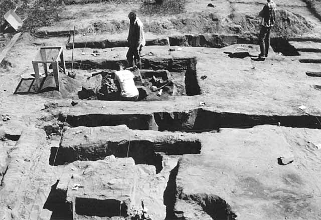 Archaeologists at work at Snake River Fur Post