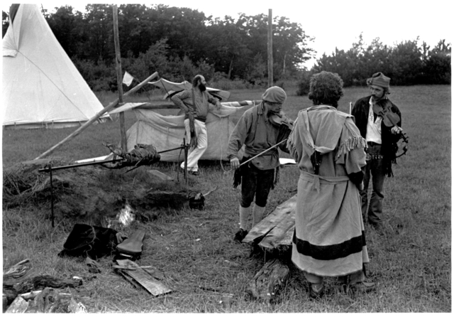 Voyageur interpreters at Snake River Fur Post