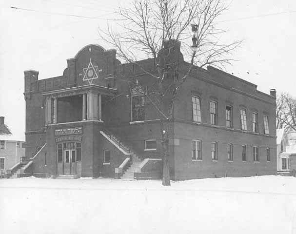 Black and white photograph of the St. Paul Hebrew Institute, Kentucky Street, 1921.