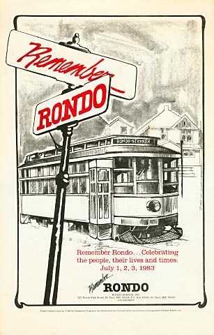 Flyer created to advertise the first Rondo Days celebration, held in St. Paul, 1983.