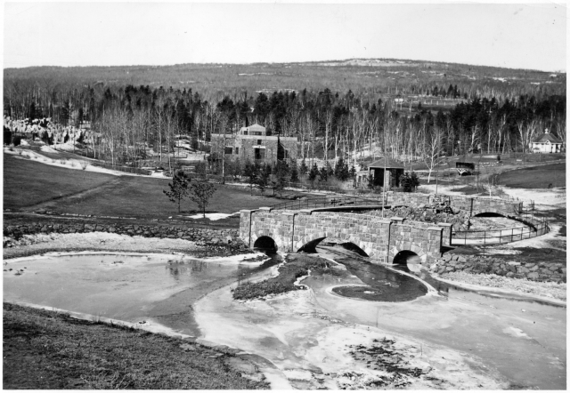 Bird’s eye view of the Duluth Zoo, ca. 1940.