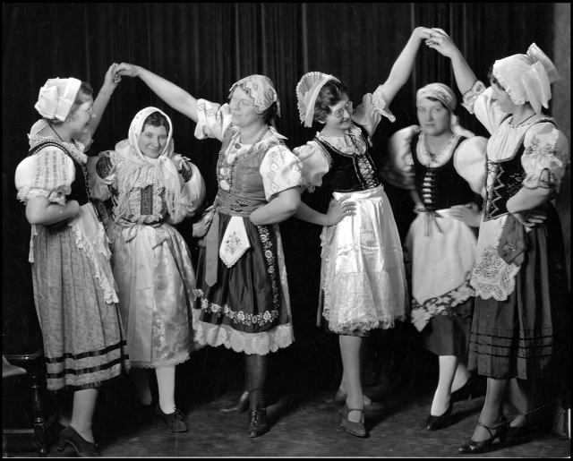 Czech folk dancers at the 1934 St. Paul Folk Festival