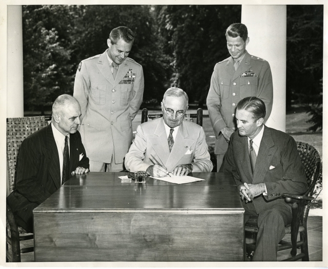 General Lauris Norstad and President Truman, c.1950