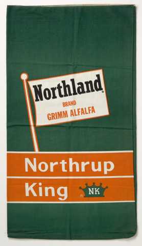 Northrup King seed bag for Grimm alfalfa