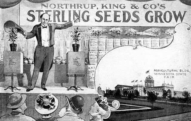Postcard advertising Northrup, King and Company's Sterling Seeds