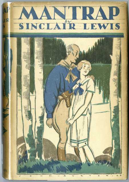 Color scan of the cover of Sinclair Lewis’ novel Mantrap, published in 1926.
