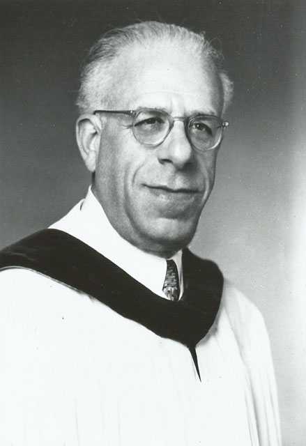 Black and white photograph of Albert Minda, rabbi of Temple Israel, Minneapolis, 1921–1963, undated.
