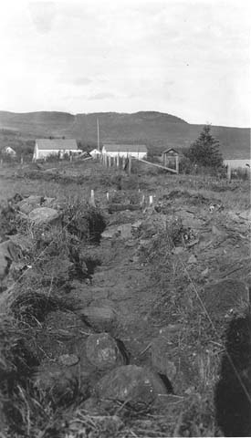 Excavation work at Grand Portage