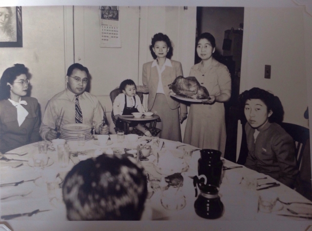 Christmas dinner at the St. Paul Resettlement Committee Hostel