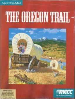 Cover art of the Oregon Trail twenty-fifth anniversary edition, 1996. 