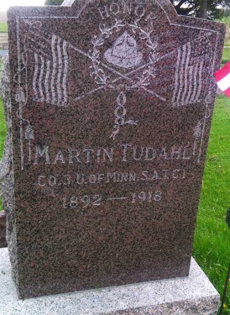 Grave of Private Martin Tudahl