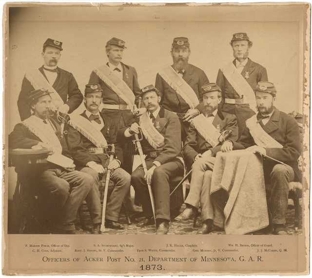 Officers of Acker Post No. 21, Minnesota Grand Army of the Republic