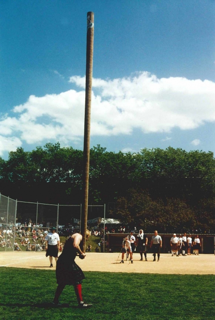 Tossing the caber