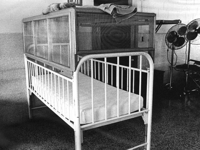 Crib enclosure at Boswell Hall