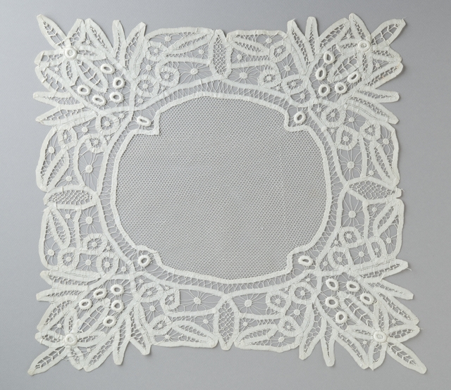 photograph of a Battenberg lace table cover