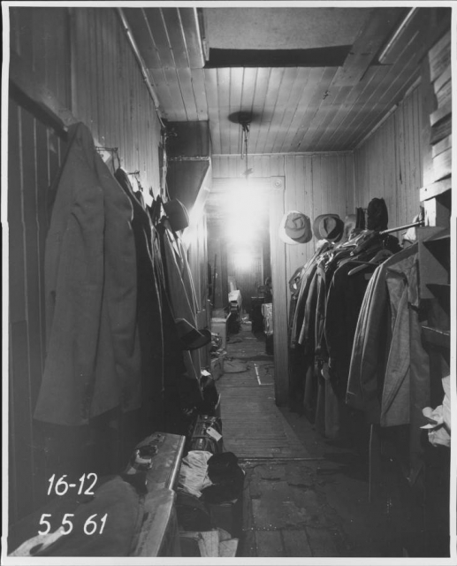 Coatroom at the Beaufort Hotel