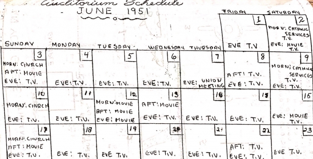 A calendar in the Coverall