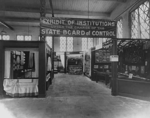 The Exhibit of Institutions under the charge of the State Board of Control at the Minnesota State Fair in 1915.