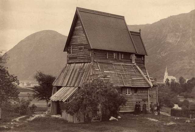 The original Hopperstad Church in Norway, prior to restoration