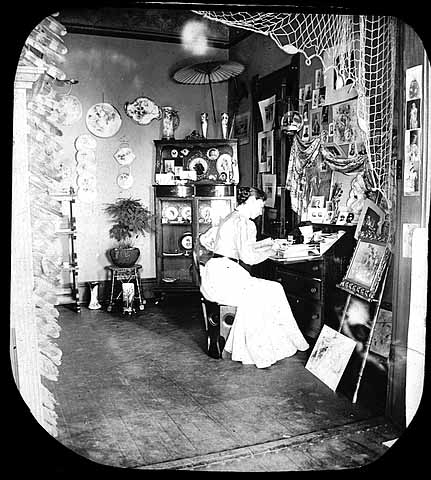 Henrietta Barclay Paist in her studio, Minneapolis