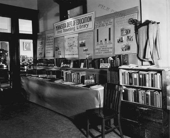 Minnesota Department of Education exhibit for free traveling library
