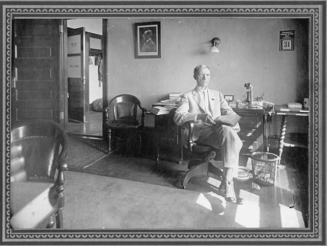 John Lind in his office