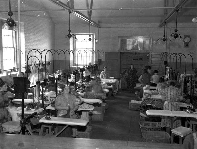 Ironing room inside St. Peter State Hospital