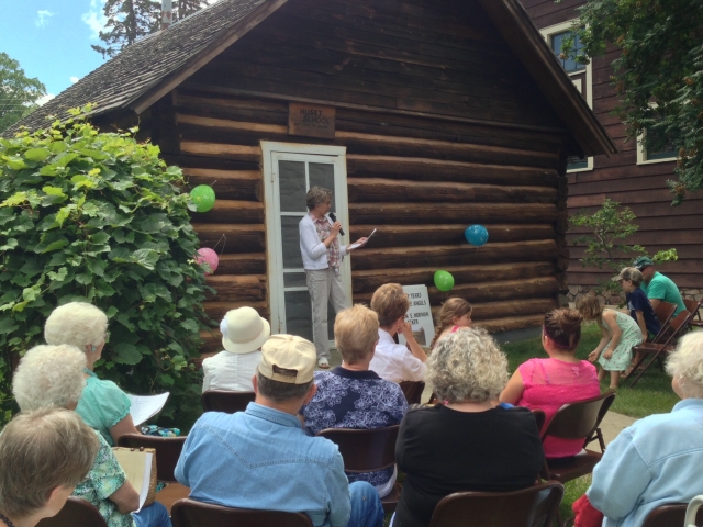 Renee Giving at Huset Pioneer School