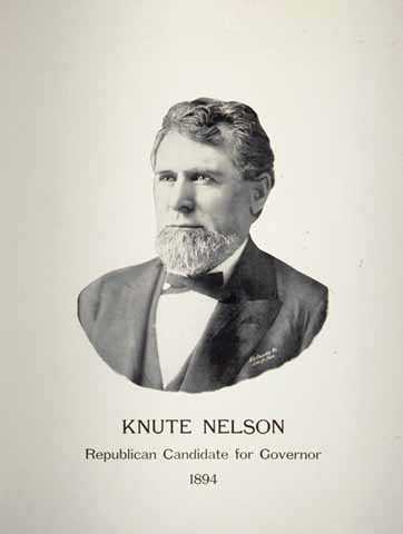 Knute Nelson - Republican Candidate for Governor 1894