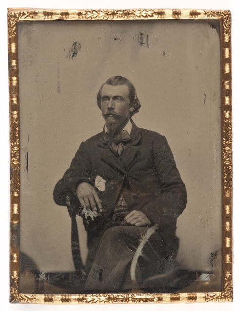 Ambrotype of Josias King, 1858. 