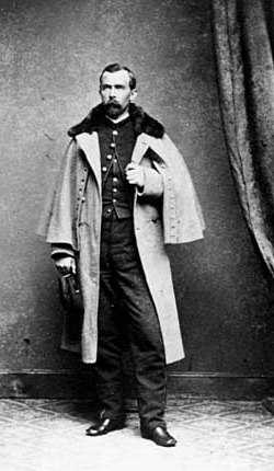 Black and white photograph of Captain Josias King, c.1864.