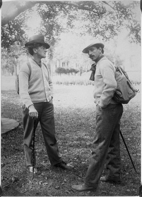 Alexis Jean Fournier (on right), with Richard LaGallienne