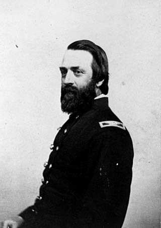 Black and white photograph of Colonel George McLaren, c.1864. McLaren was a commandant of Fort Snelling during the Civil War.