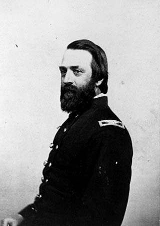 Black and white photograph of Colonel George McLaren, c.1864. McLaren was a commandant of Fort Snelling during the Civil War.