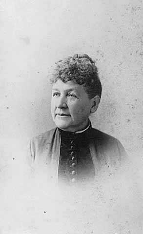 Black and white photograph of Katherine McCaffrey Donnelly, wife of Ignatius Donnelly, 1888.