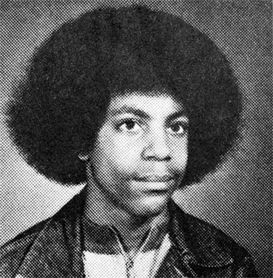 Prince’s junior high school yearbook photograph