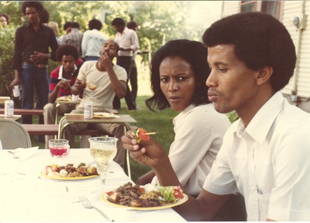 Oromo immigrants and refugees at a social gathering