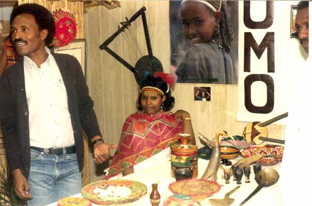 Oromo booth at the Festival of Nations