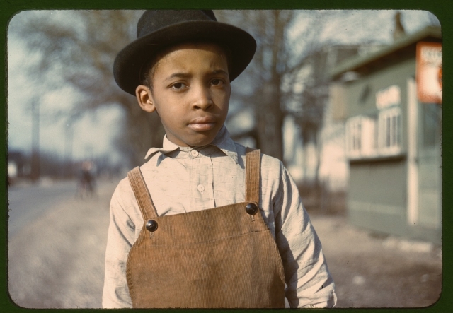 African American boy near Cincinnati, Ohio